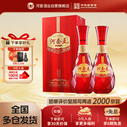 河套酒業(yè)河套王品格婚宴 濃香型白酒 42度 500mL*2瓶禮盒裝