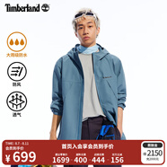 添柏嵐（Timberland）官方男裝沖鋒衣外套戶外防水防風(fēng)夾克|A6GJB A6GJB832/藍(lán)綠色 L 180（建議150-170斤）