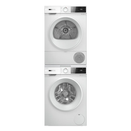 博世（BOSCH）【云朵白真智投Plus】洗烘套裝10KG大容量洗衣機(jī)熱泵烘干機(jī)智能投放252A0A+2520A2 （影）