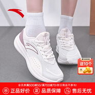 安踏流云｜訓(xùn)練鞋女鞋夏季網(wǎng)面透氣跑步鞋厚底減震運動鞋健身跳繩鞋 【網(wǎng)面透氣】白/紫5512-1 37.5 (235mm)