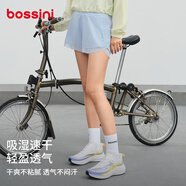 bossini.X堡獅龍戶外運(yùn)動(dòng)短褲女夏速干2025新款假兩件跑步騎行褲子 淺紫色 L