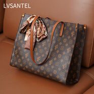 LVSANTEL香港嚴選真皮輕奢女包新款大容量單肩斜挎包高級感手提包