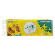 萬佳衛(wèi)生紙四層加厚婦嬰適用大長卷紙巾家用實惠裝無芯卷紙手紙 3層 165g/卷*12卷 2000克_提