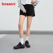 bossini.X堡獅龍2025春夏新款運動短褲女跑步健身騎行吸濕速干透氣運動褲 紫色 L