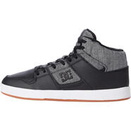 DC SHOES男士板鞋 DC滑板鞋 Zapatos 防滑輕便舒適高幫運動休閑鞋 Negro/Gris (Heather Grey) 44
