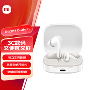 小米（MI）Redmi Buds 6【政府補貼】真無線藍牙耳機 入耳式舒適佩戴 適用于安卓蘋果手機 晴雪白
