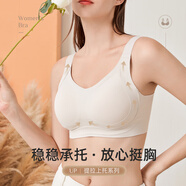 都市麗人女士?jī)?nèi)衣胸罩薄款文胸聚攏上托內(nèi)衣女大胸顯小內(nèi)衣無(wú)鋼圈胸罩 粉底液內(nèi)衣胸罩薄款文胸-灰色 L (建議110-130斤）