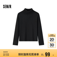 森馬（Semir）森柔毛衫|毛衣女基礎款高領(lǐng)緊身2024冬季純色套頭衫109724107011