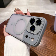 依云諾【自帶鏡頭膜】蘋(píng)果17Promax手機殼新款雅盾磁吸保護套膚感磨砂蘋(píng)果17air全包防摔散熱軟邊硬殼 帶鏡頭膜【鈦灰色】雅盾磁吸/硬殼軟邊 款式僅供參考下單請核對自己的型號