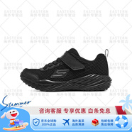 斯凱奇（Skechers）童鞋男童運動(dòng)鞋女童舒適輕便跑步鞋休閑跑鞋 【 四季款】男童/全黑色/BBK 27.5
