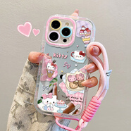 優(yōu)束 適用小米17pro手機殼14/13Pro可愛(ài)Civi4Pro鏡面15硅膠12s/10全包防摔note13/12小熊開(kāi)派對 奶油殼【鏡面】Y2524甜品野餐kt貓+粉紅掛繩 其他機型備注