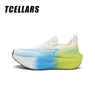 Tcellars網(wǎng)面透氣男鞋夏季新款赤兔風青少年跑步鞋體訓增高潮流男女款網(wǎng)鞋 黃光藍 單層 41