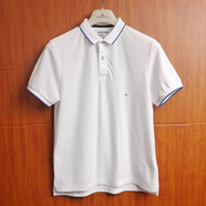 佐丹奴（Giordano）polo衫男夏季時(shí)尚拼色邊珠地布休閑翻領(lǐng)polo衫短袖男t恤 08標(biāo)志白色 S