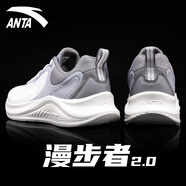 安踏（ANTA）男鞋舒適跑步鞋男2025秋季新款皮面慢跑運(yùn)動(dòng)鞋網(wǎng)面健走鞋子男 霧灰/沙暴灰 【防潑水】 39
