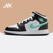 耐克（NIKE）【潮】Air Jordan aj1男鞋中高幫休閑運(yùn)動(dòng)透氣舒適籃球鞋 DQ8426-103 白黑綠 44