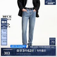 杰克·瓊斯（JACK&JONES）男裝修身牛仔褲男彈性品牌男褲休閑高檔潮流四季款寬松直筒褲子 135中藍牛仔 修身 33 180 W33/L32