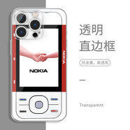 XMSJ諾基亞手機殼蘋果16pro華為pura70NOKIA小靈通iPhone15Promax小米 ZHS0355諾基亞-直邊透明 其它型號聯(lián)系客服備注