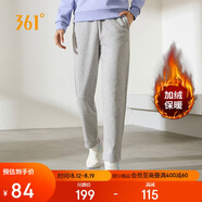 361°運動褲女秋冬季休閑寬松直筒加絨衛(wèi)褲跑步針織長褲子662444701D