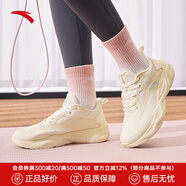 安踏牛奶糖女鞋有氧運動鞋綜合訓練鞋女夏季輕便減震健身鞋子女 淺米白-2 36.5 (230mm)