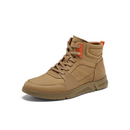 暇步士（Hush Puppies）商場(chǎng)同款冬新款簡(jiǎn)約舒適百搭男休閑鞋低靴 卡其色 40