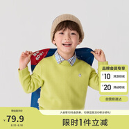巴拉巴拉童裝2024兒童毛衣中大童女童寶寶套頭男童百搭打底潮208424103217