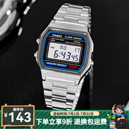 卡西歐（CASIO）手表 小春同款 情侶經(jīng)典復(fù)古小方塊 時尚學(xué)生表小金表 A158WA-1D 店主主推