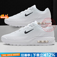 耐克（NIKE）男鞋 25夏新款A(yù)IR緩震氣墊鞋舒適耐磨低幫休閑鞋輕便透氣跑步鞋男 MAX氣墊/純白色【曬圖-10】 42.5 碼（內(nèi)長270mm）