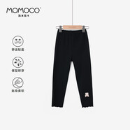 瑪米瑪卡 MOMOCO兒童褲子夏季新款女童打底褲2025休閑褲 黑色  105 