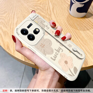 七代目適用VIVOiqooneo10手機(jī)保護(hù)殼郁金香護(hù)腕支架iqooneo5s全包neo8pro競(jìng)速7se軟矽膠3春季6皮套turbo 古董白-護(hù)腕米白lucky郁金香花朵M IQOO Z10 Tur