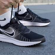 耐克（NIKE）男鞋2025春秋季新款運(yùn)動(dòng)鞋黑武士減震公路跑步鞋RUN DEFY休閑鞋 HM9594-004黑色白 42.5