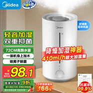 美的（Midea）空氣增濕加濕器超大霧量便攜家用母嬰專(zhuān)用臥室靜音除菌桌面小型空調風(fēng)扇伴侶國家補貼女生禮物3VWL