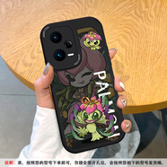 美齡美麗適用紅米note14pro數(shù)碼手機殼note12Tpro全包note13二次元+動漫個性可愛11防摔10/9皮套R8男女新款 黑色-黑底Palmon巴魯獸 紅米 Note 11T Pro