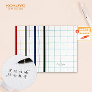 國譽(yù)(KOKUYO)格子印象筆記本子5mm方格無線裝訂本 A5/40張/本 4本顏色隨機(jī) WSG-NBLA540
