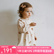 OAK FAMILY秋冬新品1-6歲女寶寶長袖連衣裙可愛高彈寬松衛(wèi)衣裙洋氣公主裙 小面包 120 cm