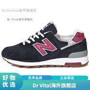 NEW BALANCE1400 系列 皮革網(wǎng)布減震防滑耐磨透氣 低幫跑步鞋 男女同款 藏藍 D 38