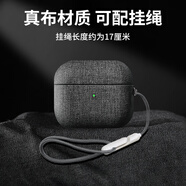 優(yōu)思頓airpods pro3保護(hù)套c口airpods4保護(hù)套耳機(jī)套掛繩蘋果硅膠防摔盒輕奢無(wú)線保護(hù)套藍(lán)牙 AirpodsPro二代【煙雨灰】【掛繩款】