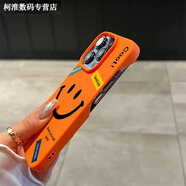 葉余適用于笑臉英文半包款適用蘋(píng)果/Pro手機殼iPhone/軟殼/套X C6笑臉英文標簽BBK-橙色-半包磨砂軟殼 蘋(píng)果6S/6