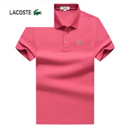 LACOSTEpolo衫短袖t恤男士夏季寬松翻領(lǐng)純棉保羅休閑半袖上衣 7008磚紅 M 170