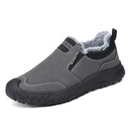 巴邁羅雪地靴男冬季戶(hù)外登山耐磨防寒棉靴男休閑加絨加厚保暖爸爸棉鞋男 灰色 39