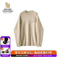 William fox&sons威廉?？怂鼓醒b東方簡(jiǎn)奢風(fēng)德國拜耳科技德絨紅外fa熱中領(lǐng)針織衫男 中杏色 M /48
