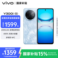 vivo Y300i 12GB+256GB 霧凇藍(lán) 全面抗摔金剛盾玻璃 6500mAh超薄藍(lán)海電池 400%雙揚(yáng)大音量 AI手機(jī)