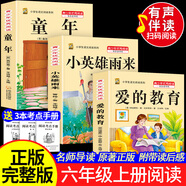 【正版有聲】童年六年級必讀課外書愛的教育小英雄雨來六年級上冊快樂讀書吧人教版2025新版六年級上冊課本全套閱讀書必讀完整版童年高爾基愛的教育小英雄雨來帶旁批解讀小學(xué)生課外閱讀書籍五升六年級課外閱讀必讀