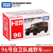 素吉多美合金車黑盒仿真小汽車玩具男孩卡車跑車GTR蘭博基尼奔馳模型 96號自衛(wèi)隊(duì)越野車102571 轎車