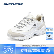 斯凱奇（Skechers）2025春夏運(yùn)動(dòng)休閑鞋女時(shí)尚商場同款舒適透氣鞋150235 白色/銀色/WSL 35