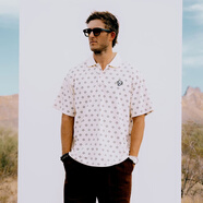 DEVEREUX GOLFDEVEREUX GOLF高爾夫服裝新品短袖紐扣透氣珠地速干網(wǎng)眼時(shí)尚POLO 白色 S