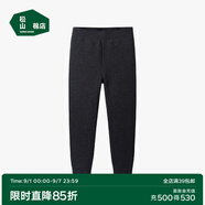 松山棉店商場(chǎng)同款小暖羊兒童保暖褲加絨加厚雙層打底褲A類(lèi)高腰褲 小三層-深灰 140 cm