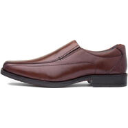 暇步士（Hush Puppies）男士經(jīng)典商務(wù)皮鞋優(yōu)雅簡(jiǎn)約舒適套腳皮靴 Brown 44