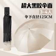 接運(yùn)貓六十骨超大號(hào)雨傘大號(hào)三折疊男女商務(wù)三睛雨兩用抗暴風(fēng) B超大162骨【旗艦四人傘】