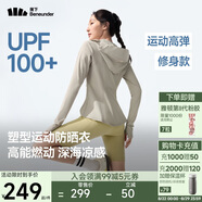 蕉下（beneunder）運動(dòng)防曬衣女AL900辣妹防曬服防紫外線(xiàn)顯瘦戶(hù)外冷茶灰2XL