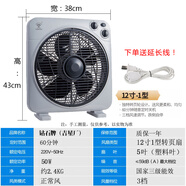 鉆石牌電風扇銅芯機臺式家用靜音12寸定時轉(zhuǎn)頁扇10寸學生宿舍床頭循環(huán)扇 [12寸1型灰色]鴻運扇(送延長線)